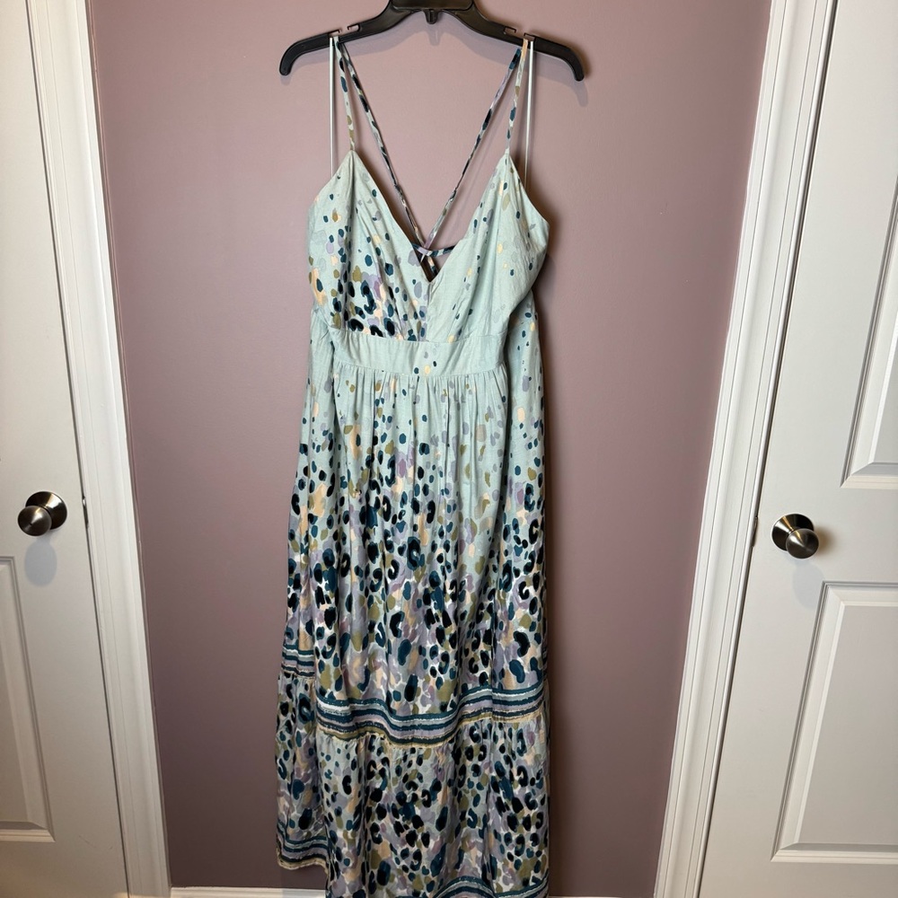Davi & Dani Maxi Strappy Boho Flirty Dress 1XL - Picture 3 of 10